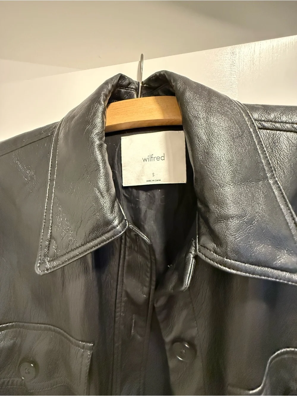 Aritzi Wilfred Vegan Leather Shacket